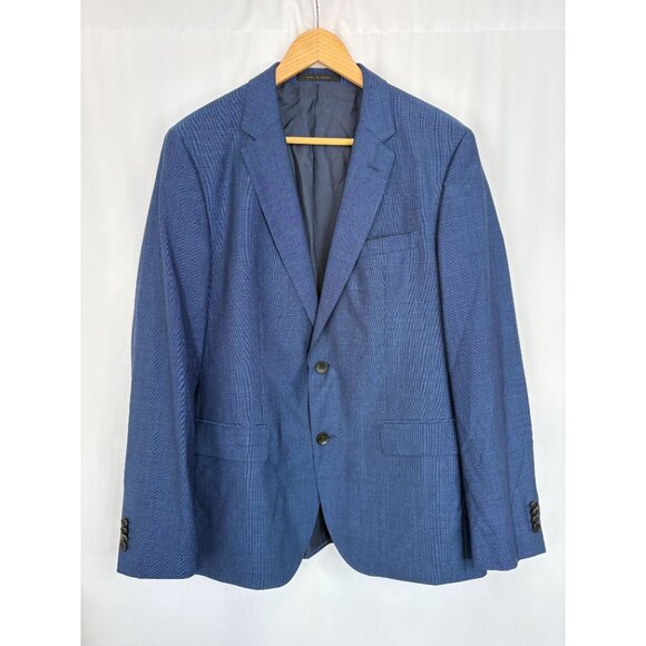 Hugo Boss Blue Silk-Wool Blazer Jacket, Men's - Picture 1 of 8